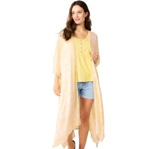 NWT SONOMA GEO TACKED RUANA (OS / IVORY)